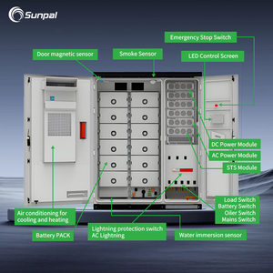 Sunpal tất cả trong một pin năng lượng mặt trời lưu trữ 100kw 50kw 215kwh bess năng lượng mặt trời ngoài trời tủ - Product Image 4