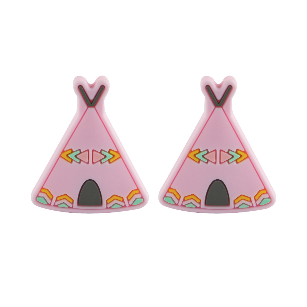 Tent Focal bead Baby PinkSA143
