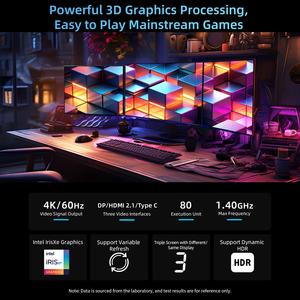 充電式ミニデスクトップコンピュータポータブルBMAX B9プラスWin11ミニPC 24GB RAM 512GB ROM - Product Image 4