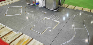 Italian System and <strong>Software</strong> Multi <strong>Function</strong> 5 Axis Bridge Saw Cutting Machine Stone Machinery CNC with Engraving Camera Vacuum