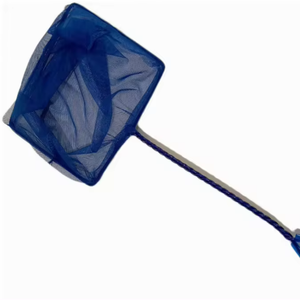 <strong>Plastic</strong> Coated Light Weight Iron Wire Rust-proof Mini Goldfish Polyester square <strong>Soft</strong> Fishing Landing <strong>Net</strong> for Children - Product Image 5