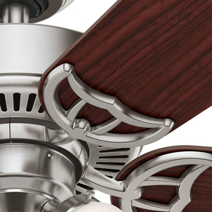 Aquacubic Parlor Ceiling 52&quot; Vintage Style Indoor Low Profile Ceiling Fan with <strong>LED</strong> Light and Pull Chain Control