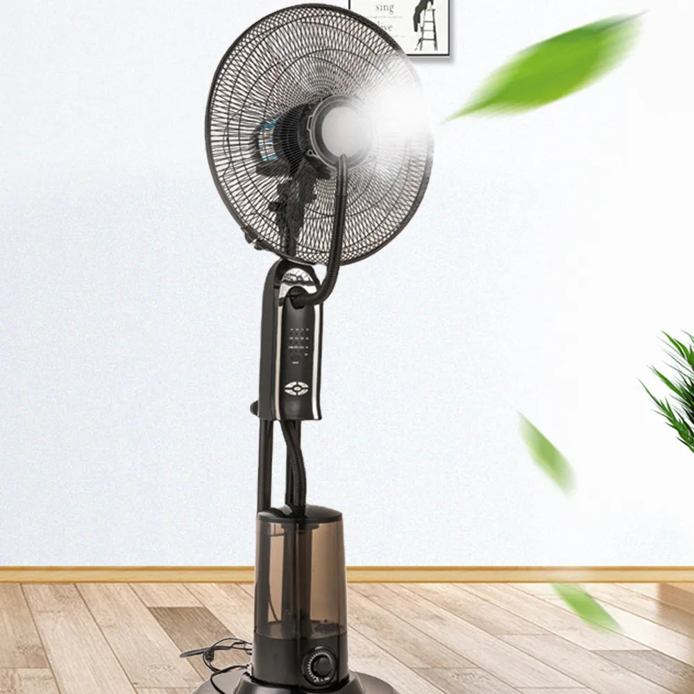 Hot Koop Air Cooler Binnenlandse Remote Ventilateur Staande Ventilator Ultrasone Luchtbevochtiger Mist Spuiten Elektrische Ventilator