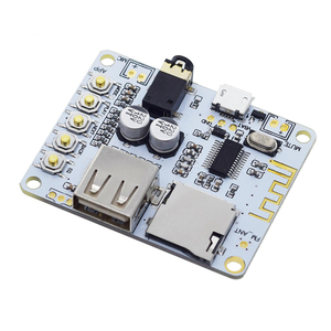 Placa receptora de Audio Bluetooth con ranura para tarjeta TF USB, salida de reproducción de decodificación, módulo de música estéreo inalámbrico de 2, 5V 2,1
