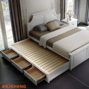 AOLISHENG สไลด์ลิ้นชักแบบยืดหดได้หนา45มม.,รางลิ้นชักตู้ห้องครัวแบริ่งบอลขยายได้เต็มสามส่วนไร้เสียง - Product Image 6