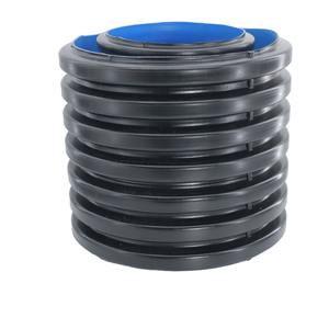 HDPE çift duvar oluklu PE borular belediye kanalizasyon sistemi için 18 inç plastik menfez SN4 SN8 SN16 sulama için pürüzsüz - Product Image 1