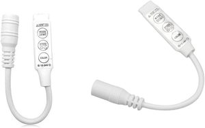 Мини-контроллер светодиодных лент с 3 клавишами DC12V RGB светодиодный контроллер для 4 контактов 5050Led полосы света Регулируемый цвет/режимы/скорости/яркость - Product Image 2