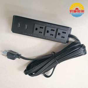 厂家直销美国三位家具表面安装插座双USB - Product Image 6