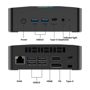 Oem Logo Intel Core I7 11. Generation 11390h Quad Core 8-Thread-PC Mini-Computer Linux Win10/11 Kleine Desktops PC Computer Mini-PC - Product Image 2