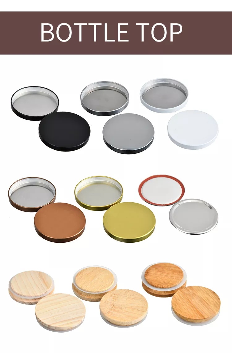 Wood colormetal lid