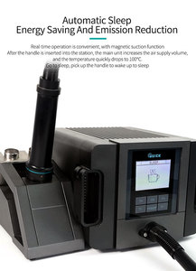 Original QUICK TR1300A 1300W BGA Rework Welding Intelligent Hot Air Soldering Station for Mobile Phone Motherboard PCB Repair
