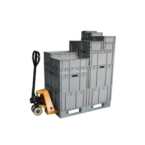 Caja de plástico apilable para almacenamiento, contenedor de almacenamiento de plástico para almacenamiento de logística - Product Image 3