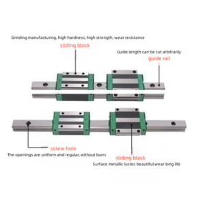 Sistema inteligente de enrutador CNC, guía de rodillos lineal cuadrada, rodamiento de bloque lineal RGH45CA hgh20ca hgh25ca - Product Image 5