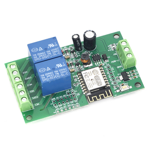 Módulo de Relé de 2 Canales, Placa de Desarrollo Inalámbrica para Arduino Smart Home, ESP8266, WiFi, CA, 250V/CC, 30V, 2 Canales