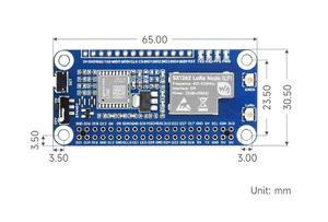 Raspberry Pi SX1262 LoRaWAN Gateway espansione Board modulo di comunicazione di rete GNSS TTN e altri server cloud