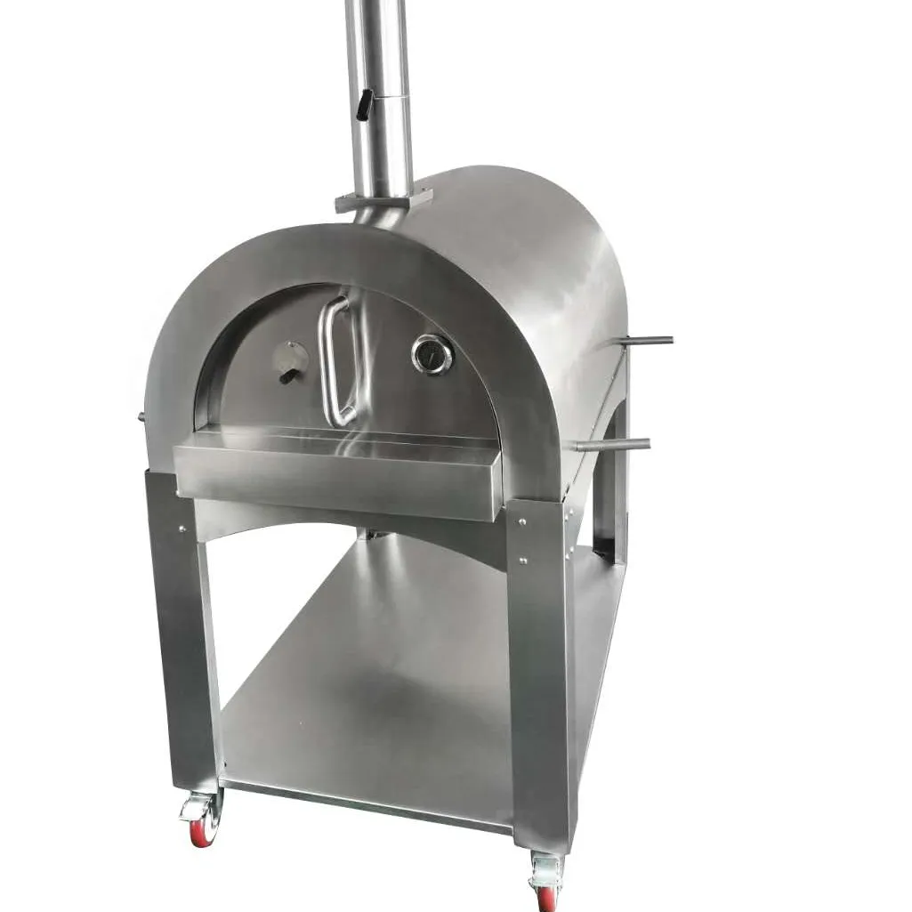 US 2022 top sale freestanding outdoor/indoor kitchen easy installation and clean wood pellet/charcoal pizza oven for garden