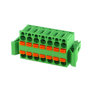 Bloques de terminales enchufables de doble nivel, Conectores eléctricos de resorte con enganche de 5,08mm, paso de 12A 320V - Product Image 1