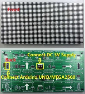 Arduino AVR MCU DIYクリスマスギフトサインライトネオンブライト用のUNOMEGA2560コード64x32ドットマトリックスLEDを提供 - Product Image 3