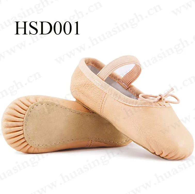 LLJ, vente en gros, excellentes chaussures de danse professionnelles confortables et souples pour enfants, chaussures de ballet HSD001