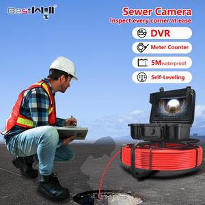 CE Rohs approvato idraulico macchina fotografica serpente con luce impermeabile telecamera di ispezione con auto livellamento