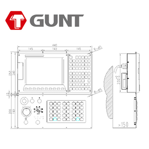 GUNT-600iTa <strong>2</strong>/5 <strong>Axis</strong> <strong>CNC</strong> <strong>Controller</strong> Inclined Bed <strong>Lathe</strong> Vertical <strong>Lathe</strong> Milling and Turning Composite Numerical Control System - Product Image 3