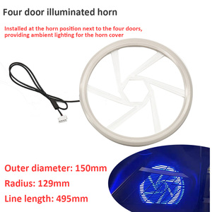 Yosovlamp akrilik gizli ortam ışığı diş olmadan araba LED iç ortam ışığı merkezi konsol ayak ses kontrol ışığı - Product Image 3