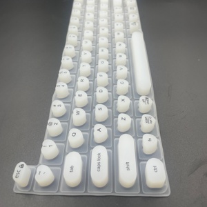 Bàn phím Silicone tùy chỉnh bao gồm bàn phím dây móng tay dài với tấm cao su - Product Image 1