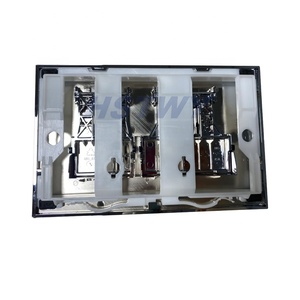 F5120 Cisterna oculta montada en la pared Placa de descarga cromada para baño con botón de presión Panel de empuje Compatible HST WDI Geberite