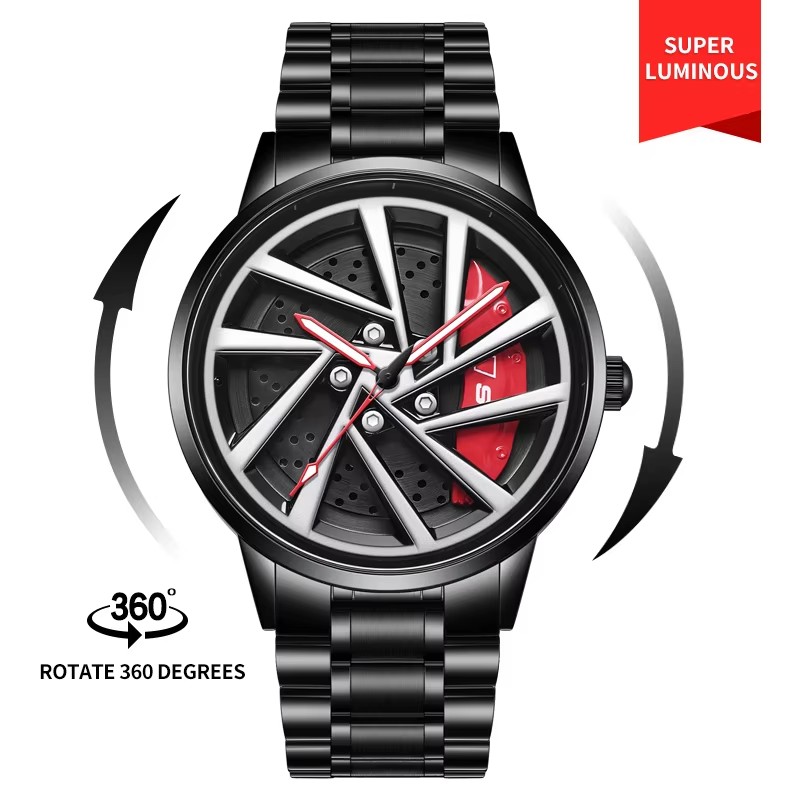 Bracelet en acier rouge