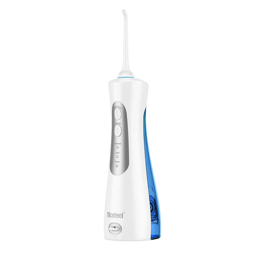 Nicefel Portátil Água Flosser Dentes Limpador Higiene Oral Avançada Água Dental Irrigador Oral Fio de água recarregável para casa