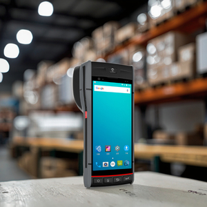 RUGLINE <strong>Android</strong> Handheld POS Terminal Thermal Label Self-Adhesive Printer <strong>QR</strong> <strong>Code</strong> 2D Barcode <strong>Reader</strong> NFC RFID Rugged <strong>PDA</strong> Stock - Product Image 1