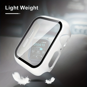 IPhoneと互換性のあるAppleWatchシリーズ8/7/6/5/4/SE用の超薄型ホワイトウォッチスクリーンプロテクター - Product Image 3