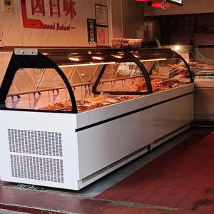 Duy nhất-nhiệt Độ thịt hiển thị tủ lạnh siêu thị tủ lạnh truy cập Showcase Cooler cho butchery thực phẩm mới Deli hiển thị cho - Product Image 3