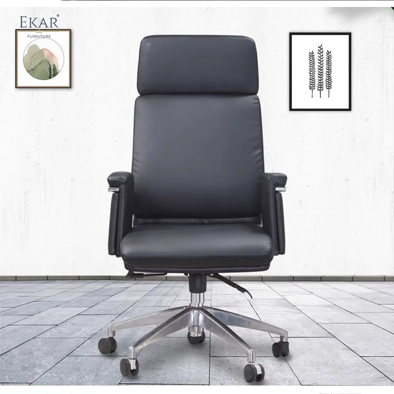 Importação Italiana Top Layer Leather Office Chair