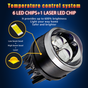 ไฟหน้า LED 3นิ้ว HB3 H11แบบ Bi LED โปรเจคเตอร์สำหรับ bmv Honda Bi โคมไฟตัดหมอกเลนส์โปรเจคเตอร์ - Product Image 4
