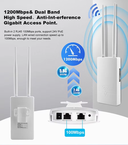 Oem <span class=keywords><strong>2025</strong></span> tốt nhất <span class=keywords><strong>Wifi</strong></span> Extender 2.4G & 5g1200mbps băng tần kép ngoài trời AP <span class=keywords><strong>Wifi</strong></span> điểm truy cập tầm xa PoE <span class=keywords><strong>wifi</strong></span> không dây AP - Product Image 5