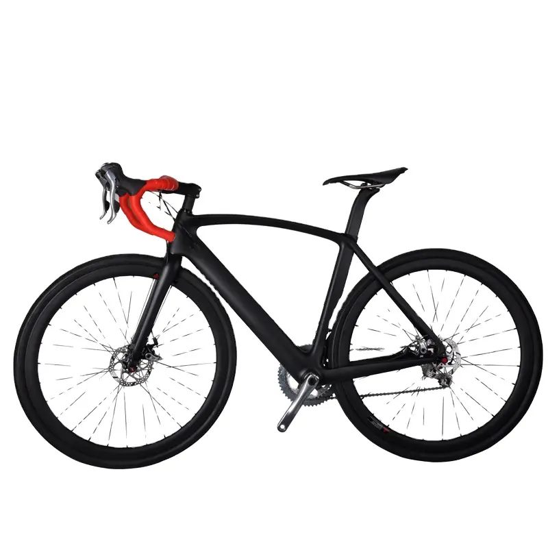 DENGFU gran oferta hombres carbono bicicleta Disco completo carbono roadbike de freno de disco de motos deportivas