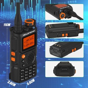 Walkie Talkie Baofeng trasmettitore Radio UV-K6 USB-C frequenza Wireless sistema di guida turistica UVK6 Ham Radio ricetrasmettitore - Product Image 6