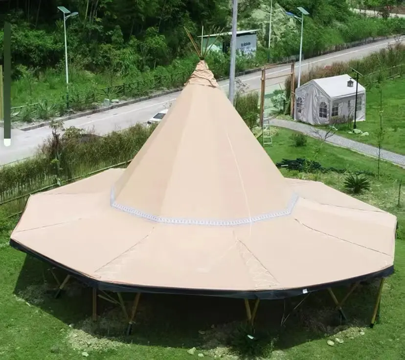 Ngoài trời không thấm nước Lều đám cưới sang trọng Lều glamping Safari lều cho gia đình cắm trại