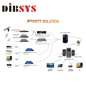 Professionelle satellite ird ,h265 h.264 ip zu ip transcoder und multiscreen h.264 hd encoder für iptv /ott lösung