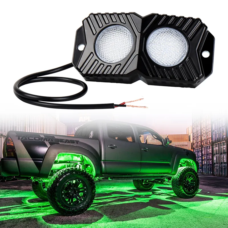 Sailovovs Other — accessoires d'éclairage de voiture 12V 18W, lumière Rock LED multicolore en option, Pod pour voiture, camion, ATV, UTV