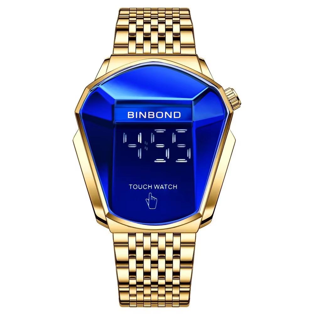 14 oro azul, reloj táctil