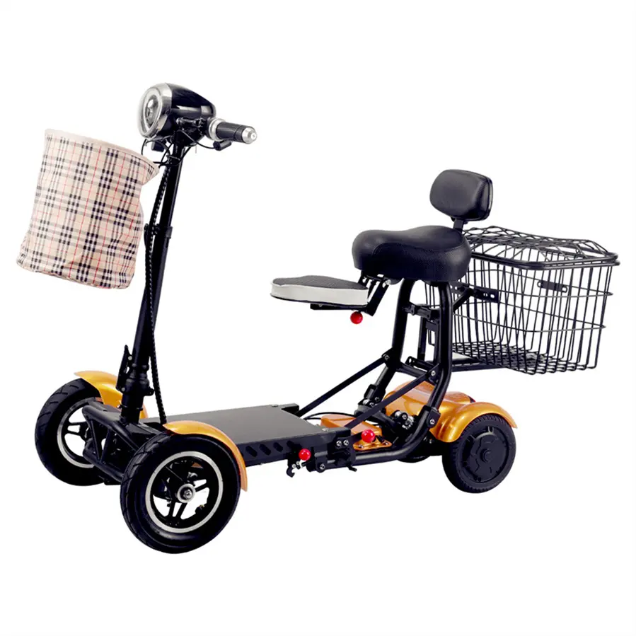 निश्चित रूप से अतिरिक्त बहुत मजबूत और गुणवत्ता के लायक, कॉम्पैक्ट डिटैचेबल इलेक्ट्रिक बाइक ईबाइक 4 व्हील स्कूटर है