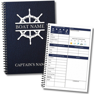 Seaman günlüğü kitap uçuş günlüğü kitap kaptan özel logbook dizüstü not defteri dergisi planlayıcısı özel baskı - Product Image 5