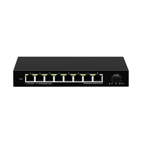 OEM 8-Port 2.5G Ethernet Switch with 1*10G SFP Up-Link Managed SNMP QoS Function Stackable for Network ISP Telecom