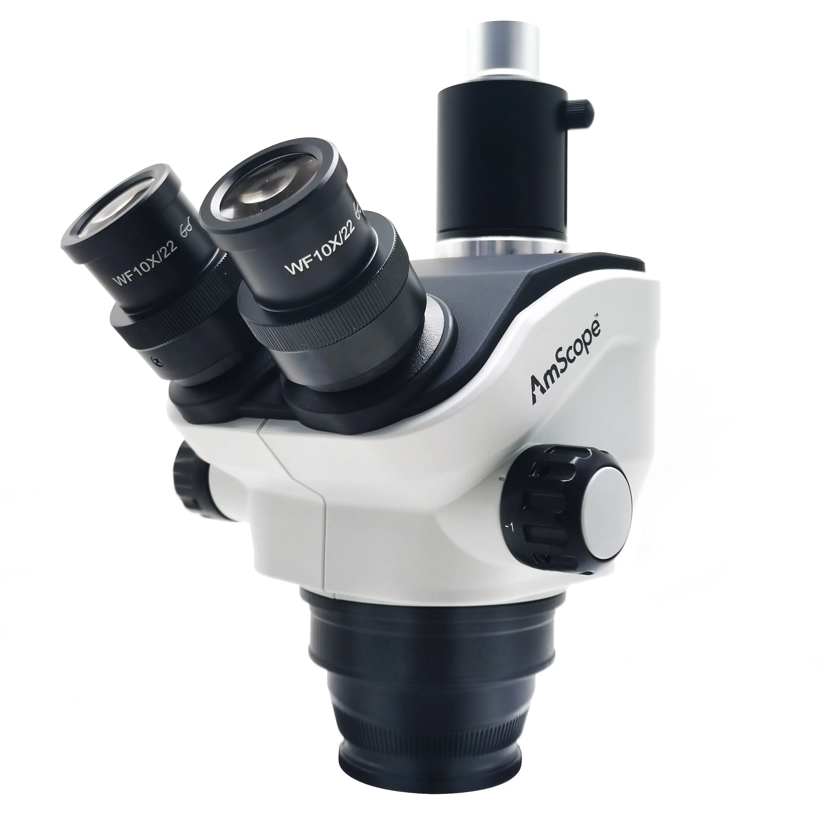 Amscope 7X-50X Simul-FOCAL กล้องจุลทรรศน์สเตอริโอซูมอย่างต่อเนื่อง