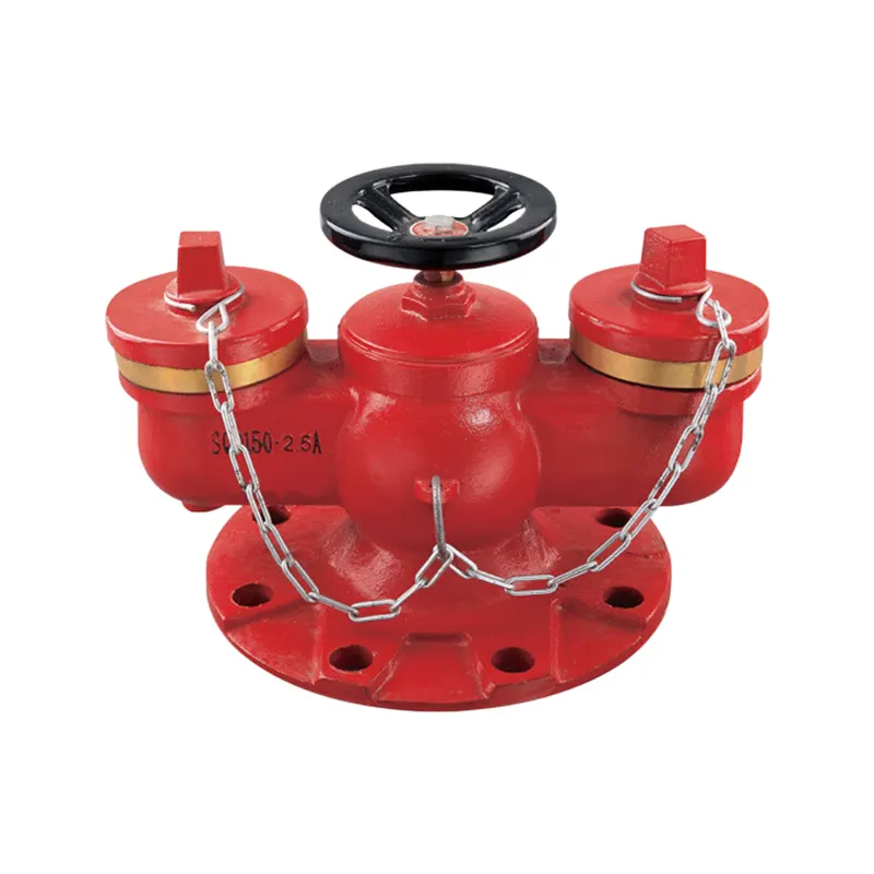 Red 6 inch female fire pump connection underground adapter