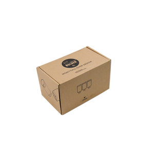 Toptan özel tasarım kraft kağıt uçak taşıma oluklu ambalaj kutusu katlanır nakliye özel posta karton kutu - Product Image 5
