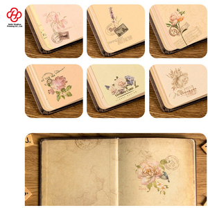 El kitabı malzeme kitap öğrenci yaratıcı günlüğü nostaljik klasik renk sayfa illüstrasyon kitap kalınlaşmış ihracat avrupa Retro - Product Image 2