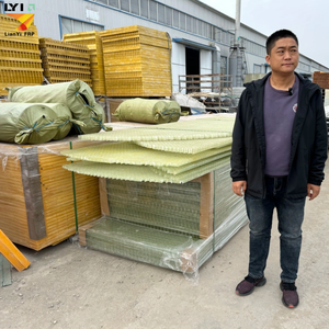 High Strength 25*100mm <strong>Rectangle</strong> FRP <strong>Grating</strong> Molded and Cut for Walkway Smooth Finish With Bending and Welding Services - Product Image 6